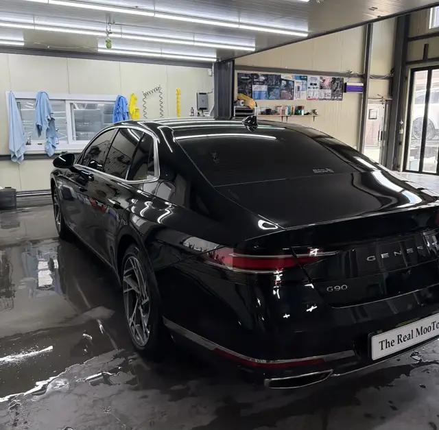 제네시스 G90 랩핑 시공 사진 2